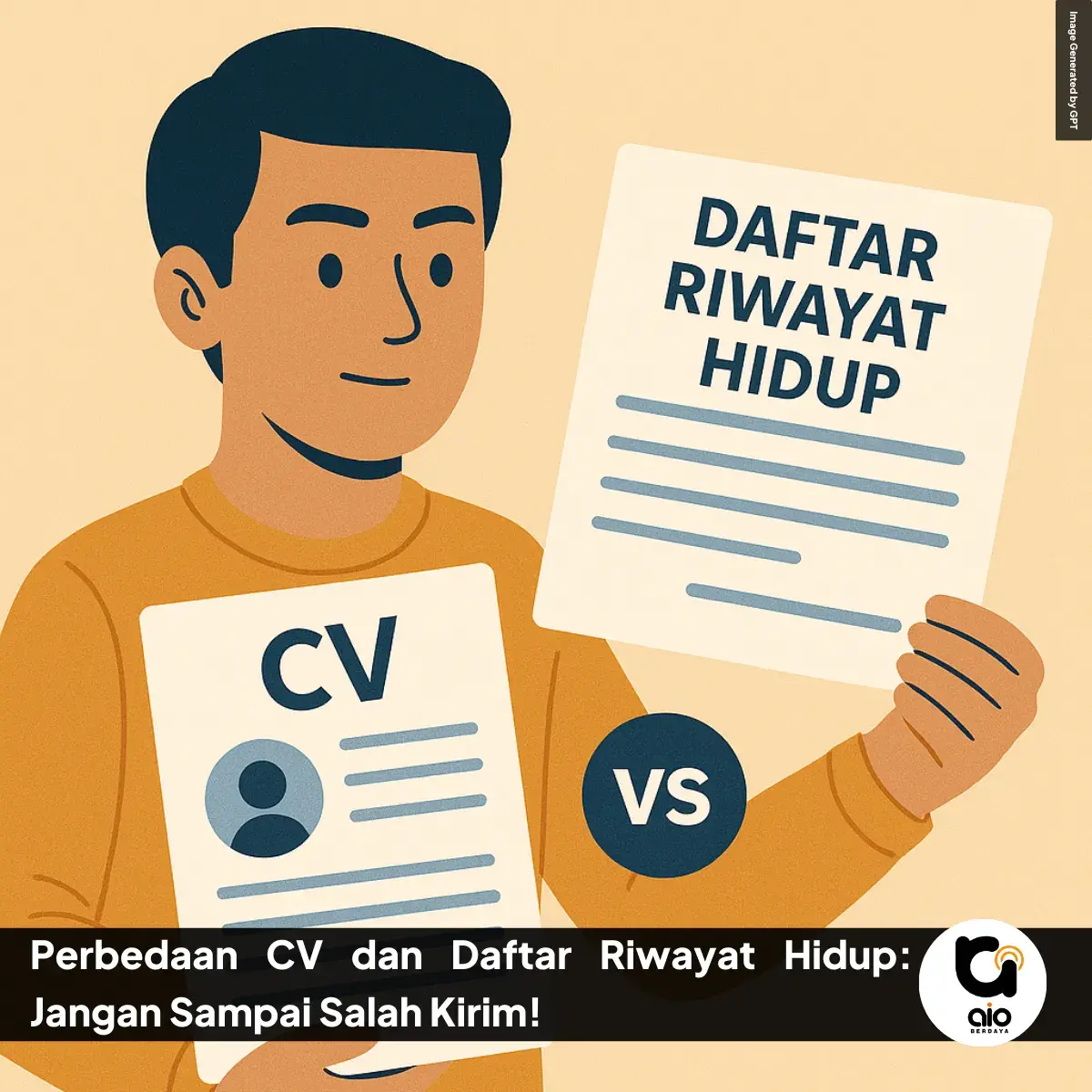 Perbedaan Cv Dan Daftar Riwayat Hidup: Jangan Sampai Salah Kirim! 8 Perbedaan Cv Dan Daftar Riwayat Hidup Jangan Sampai Salah Kirim
