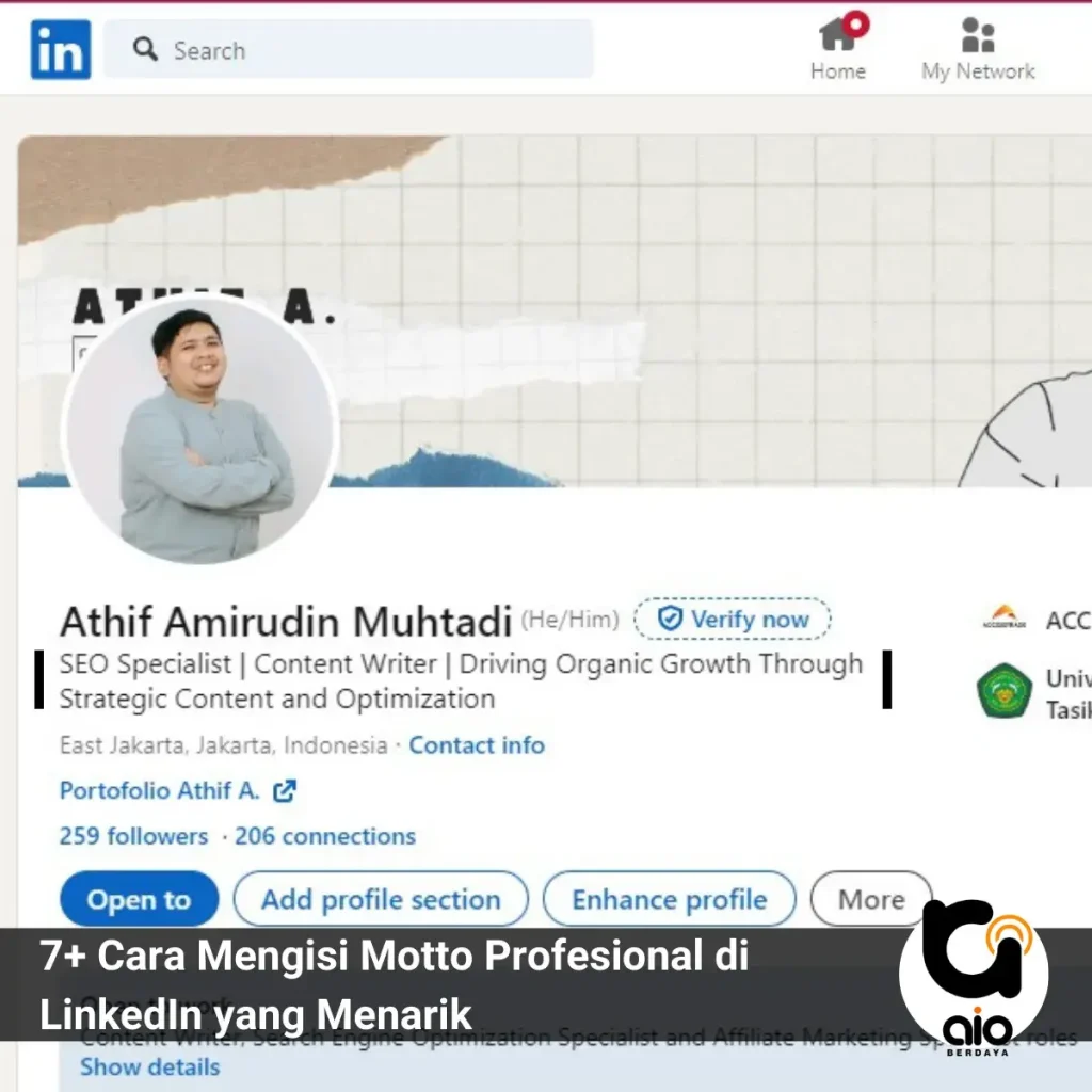 7 Cara Mengisi Motto Profesional Di Linkedin Yang Menarik