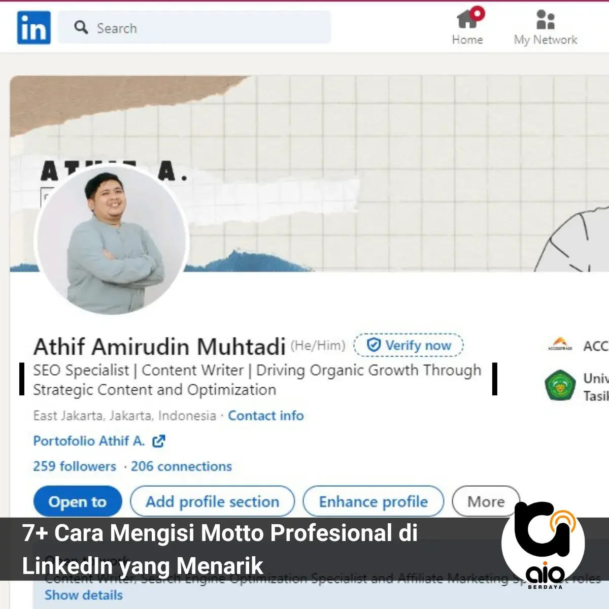 7 Cara Mengisi Motto Profesional Di Linkedin Yang Menarik