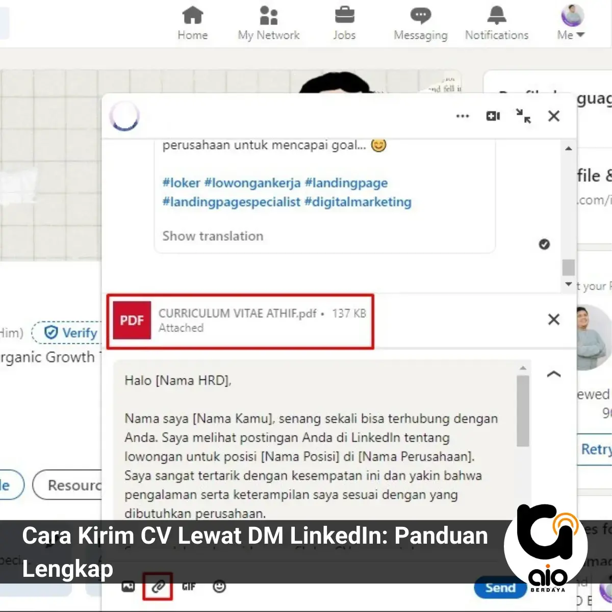 Cara Kirim Cv Lewat Dm Linkedin: Panduan Lengkap 9 Panduan Lengkap Cara Kirim Cv Lewat Dm Linkedin