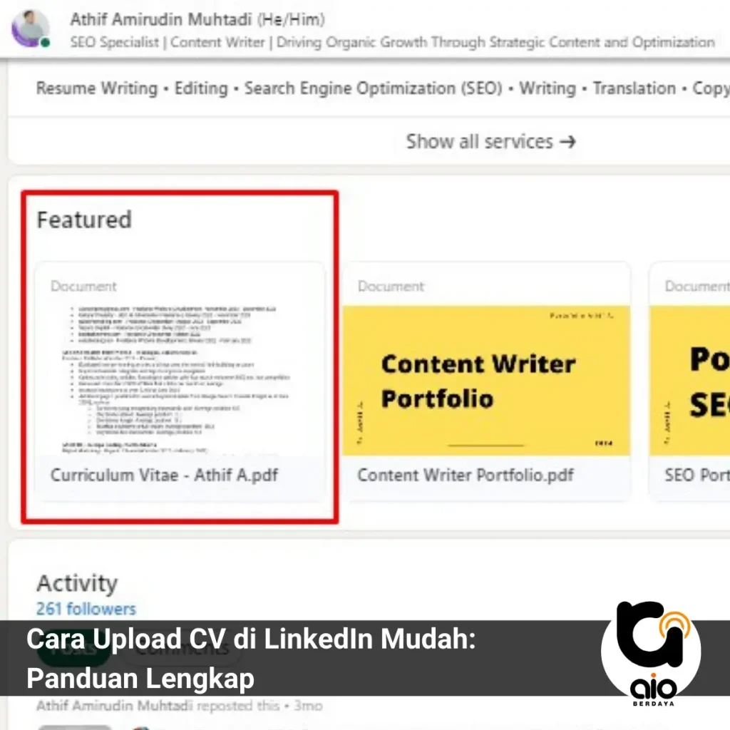 Panduan Lengkap Cara Upload Cv Di Linkedin Mudah