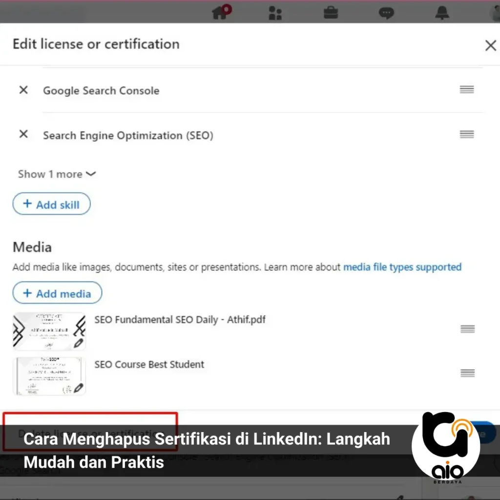 Cara Menghapus Sertifikasi Di Linkedin Langkah Mudah Dan Praktis