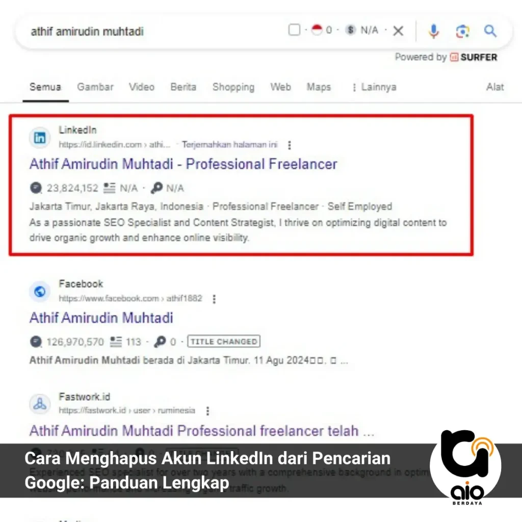 Panduan Lengkap Cara Menghapus Akun Linkedin Dari Pencarian Google