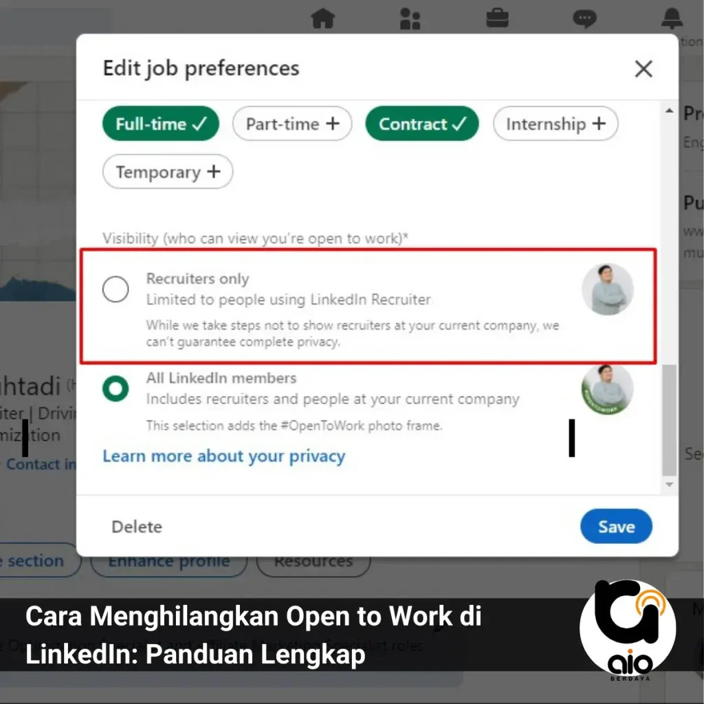 Panduan Lengkap Cara Menghilangkan Open To Work Di Linkedin