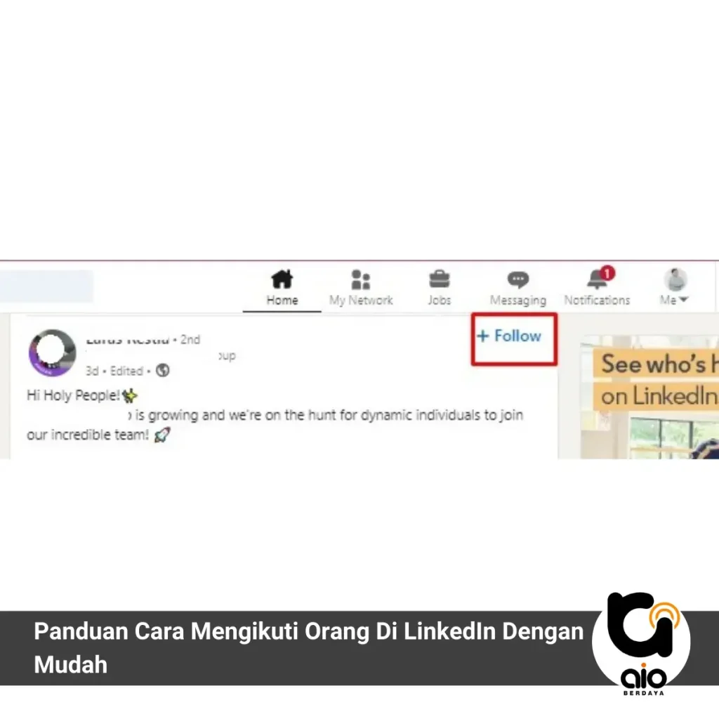 Panduan Cara Mengikuti Orang Di Linkedin Dengan Mudah