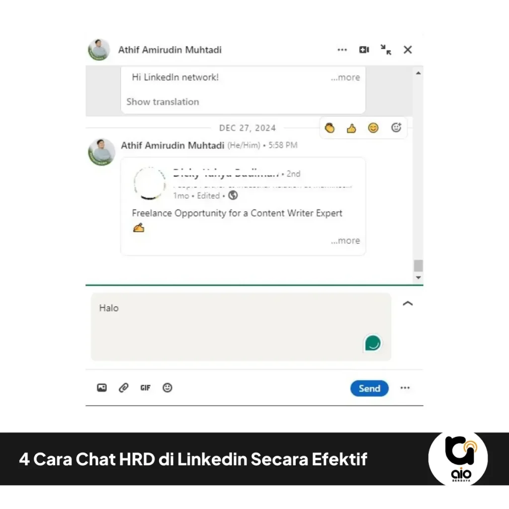 4 Cara Chat Hrd Di Linkedin Secara Efektif