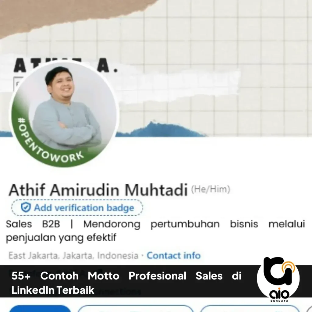 55 Contoh Motto Profesional Sales Di Linkedin Terbaik