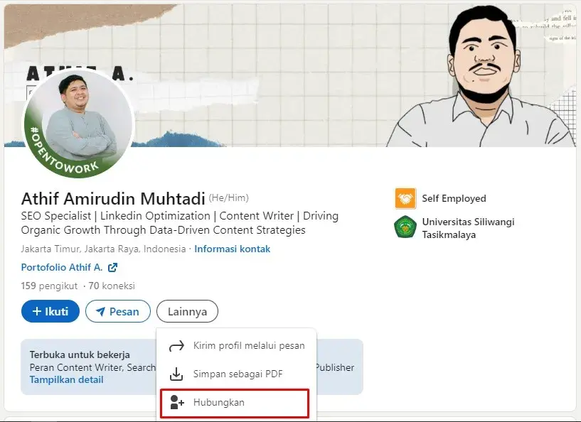 Contoh Pesan untuk Connect Linkedin