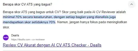 Jasa Pembuatan Curriculum Vitae Dan Optimasi Cv Rekomendasi Skor Cv Ats Friendly