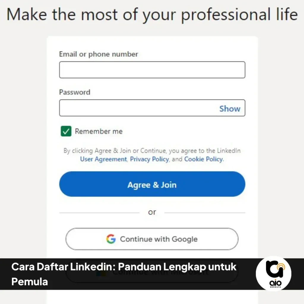 Cara Daftar Linkedin Panduan Lengkap Untuk Pemula