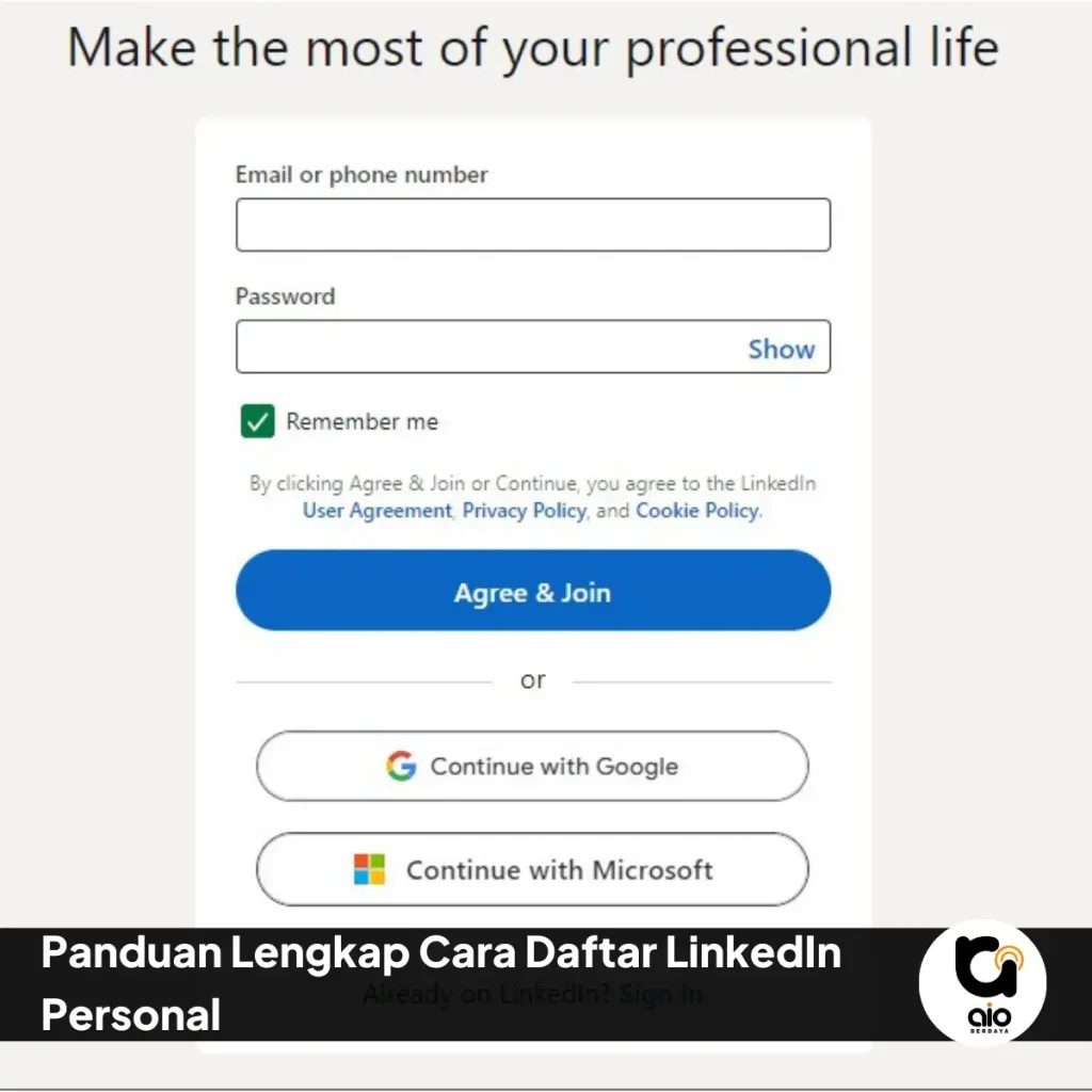Panduan Lengkap Cara Daftar Linkedin Personal