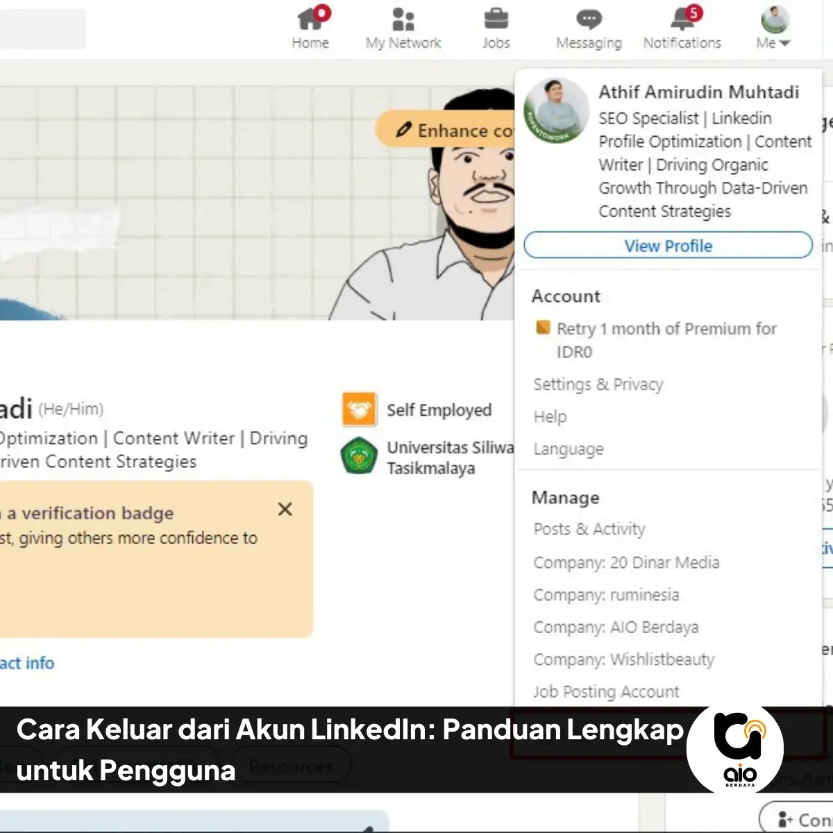 Cara Keluar Dari Akun Linkedin: Panduan Lengkap Untuk Pengguna 8 Panduan Lengkap Untuk Pengguna Cara Keluar Dari Akun Linkedin