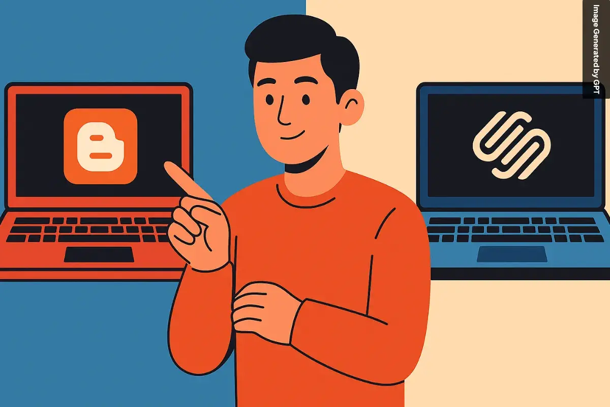 Pebedaan Blogspot dan Squarespace