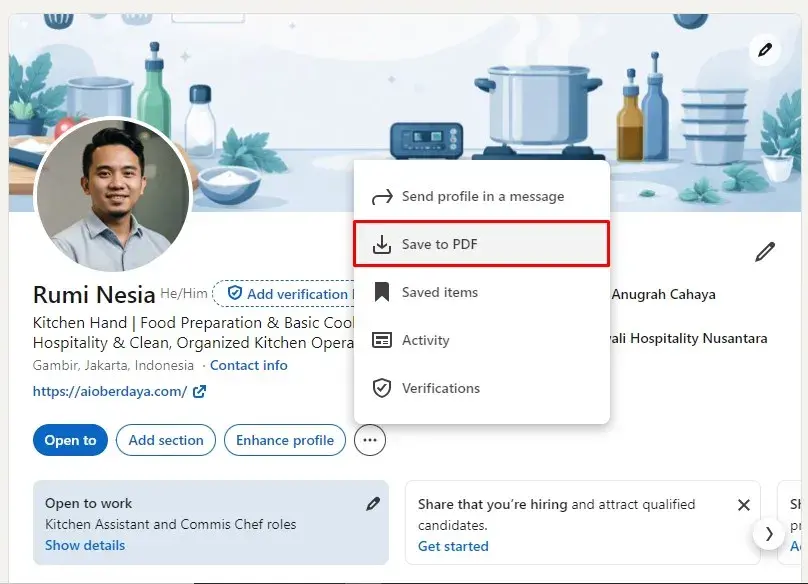 Cara Membuat CV di Linkedin