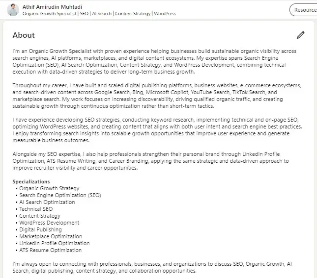 Pertanyaan yang Sering Ditanyakan terkait About Linkedin