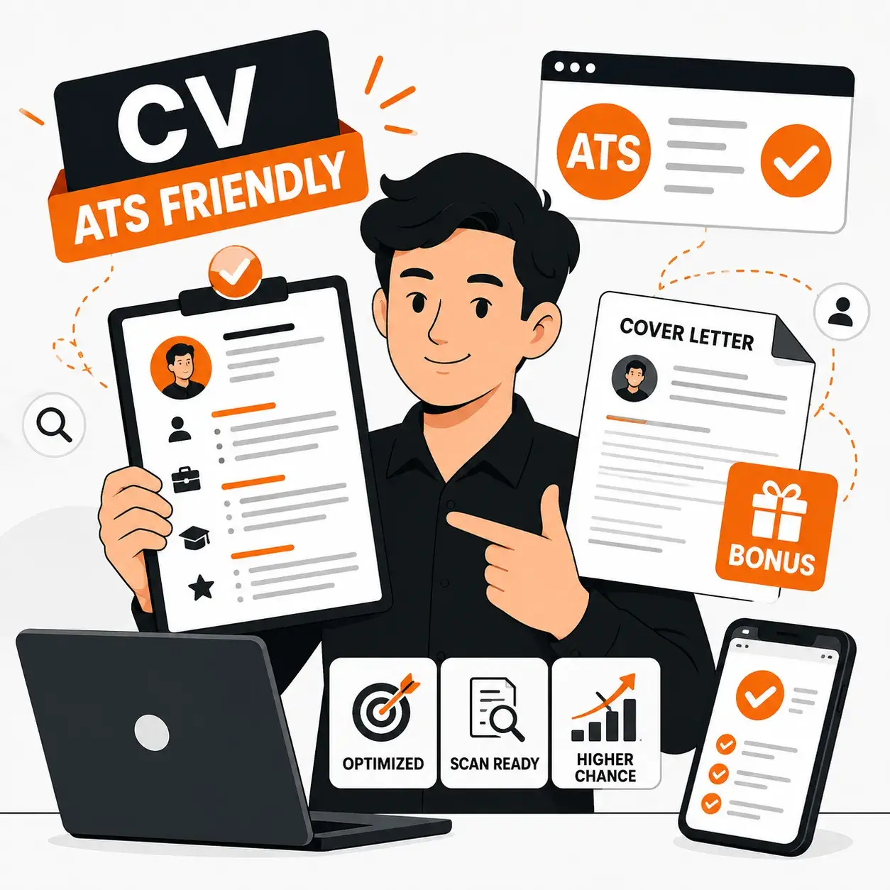 Jasa Pembuatan dan Optimasi Curriculum Vitae ATS Friendly