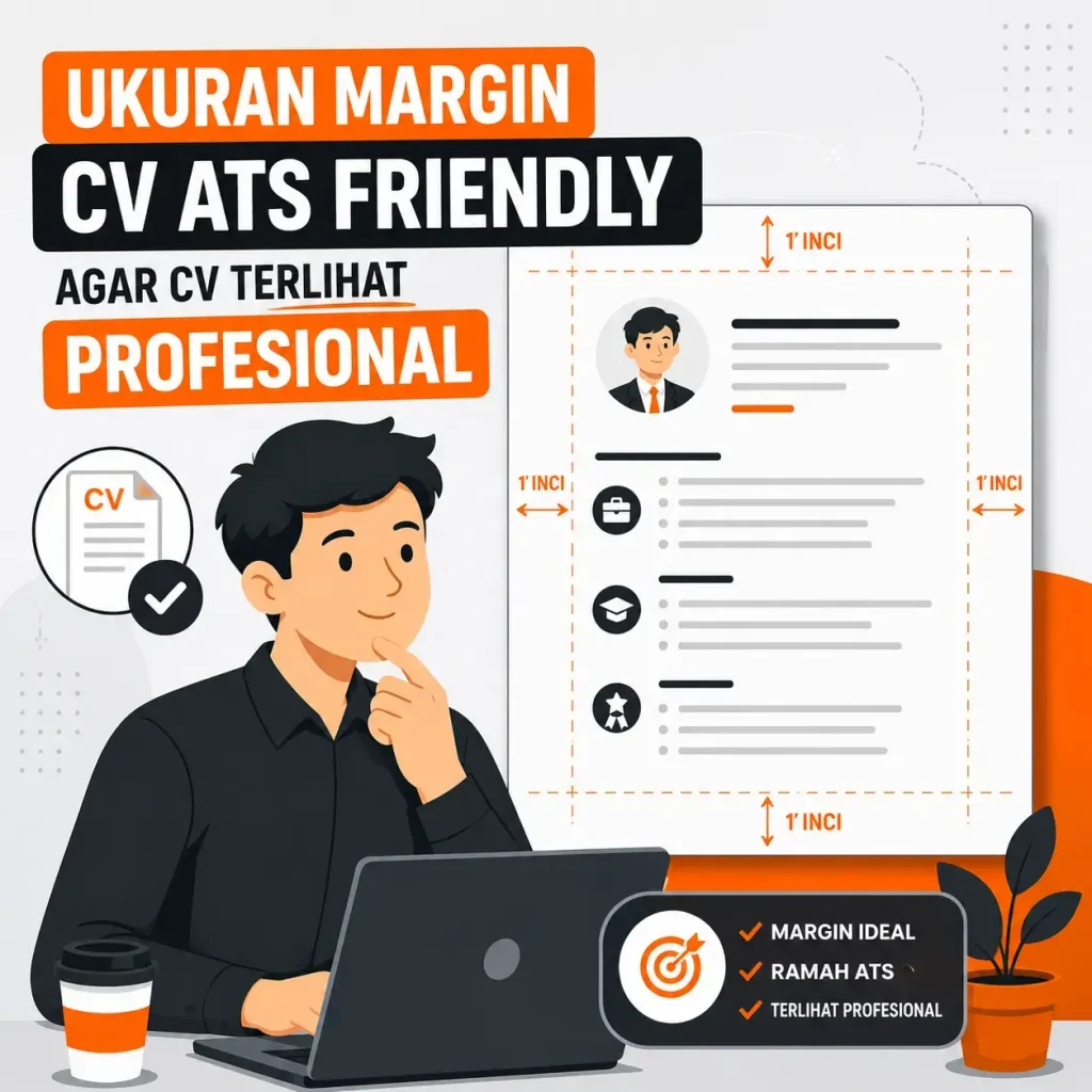 Ukuran Margin CV ATS Friendly agar CV Terlihat Profesional